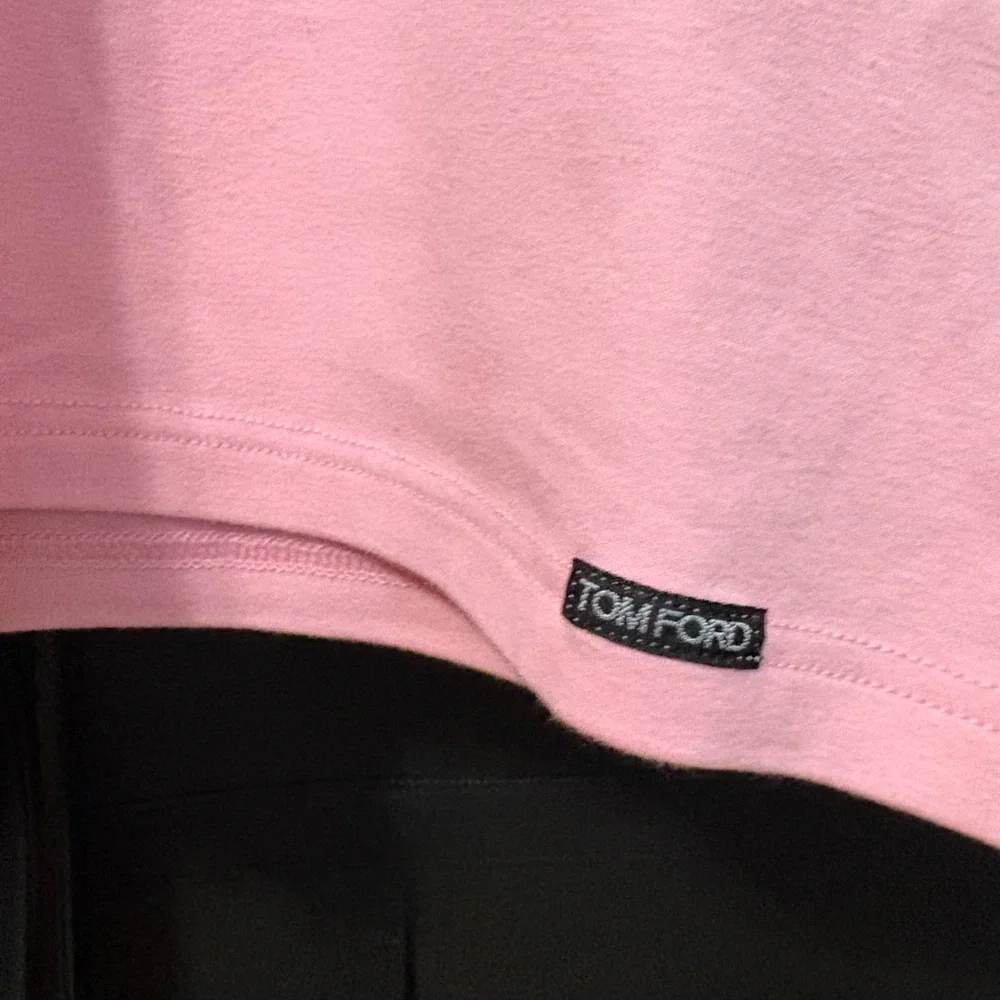 Tom Ford Stretch Cotton V Neck T Shirt - Picture 3 of 3